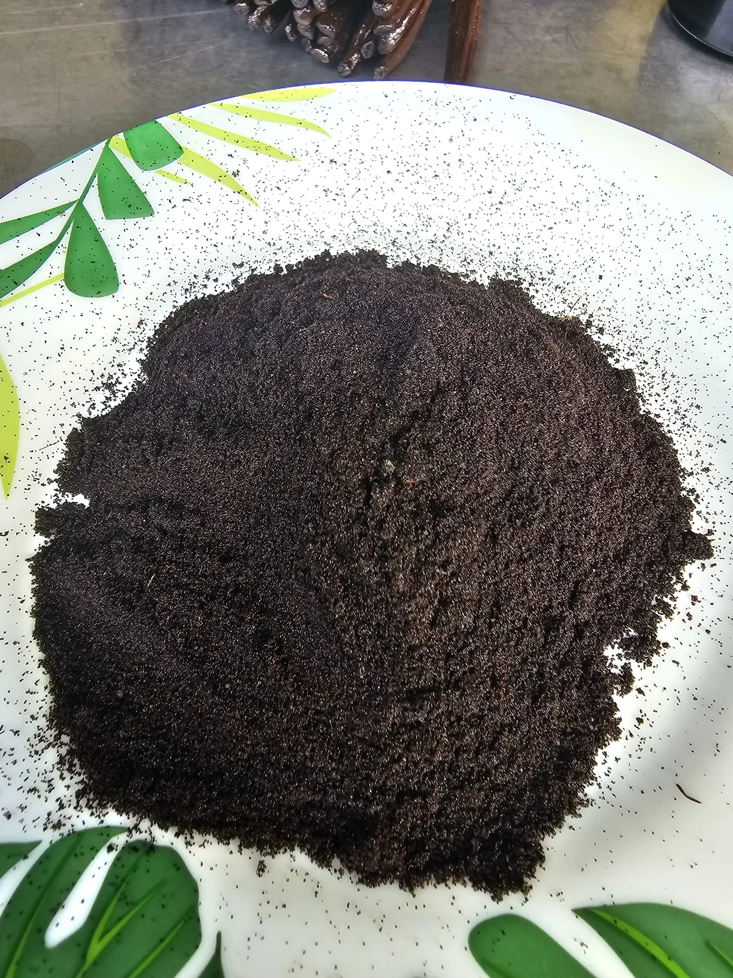 Vanilla powder, supply chain photograph